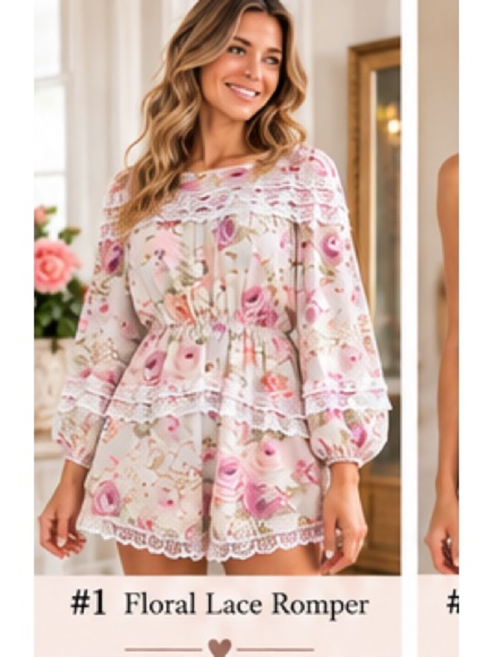 Floral Lace Romper